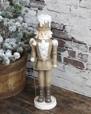 Nøddeknækker m. guld deko