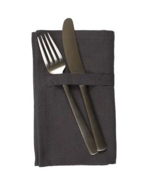 Middagsservietter stof - Dark Grey - The Organic Company