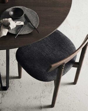 MUUBS Spisebordsstol Tetra - Mørk olie/Granit