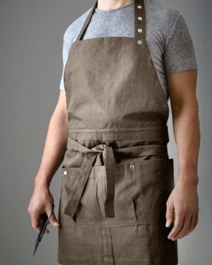 Forklæde - Dark Grey - The Organic Company-1