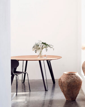 MUUBS Spisebord Space Natural Ø150 - Natural oil