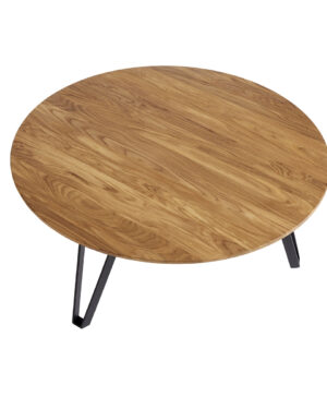 MUUBS Sofabord Space Natural Ø90 - Natural oil