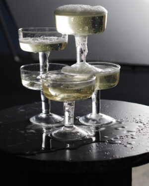 MUUBS Sidebord Verde -sort- Marmor