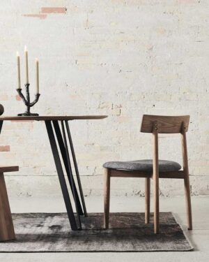 MUUBS Spisebordsstol Tetra - Natur Olie/Beton