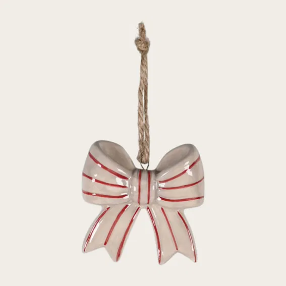 Juletræspynt - Sløjfe - 3 stk.