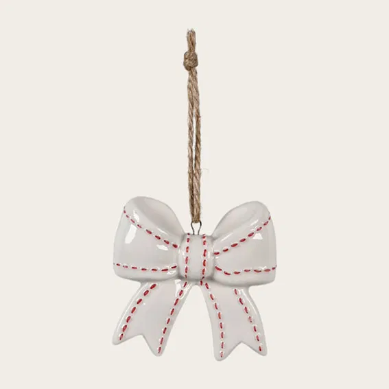 Juletræspynt - Sløjfe - 3 stk.