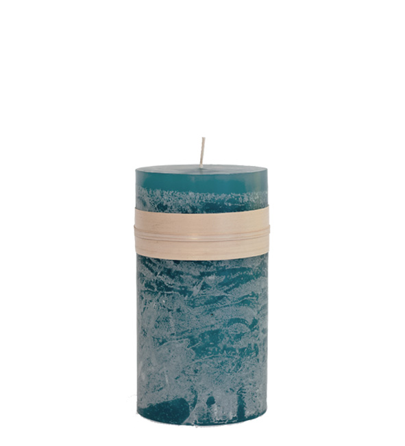 Timber Bloklys Teal 5x10cm Enkelvis