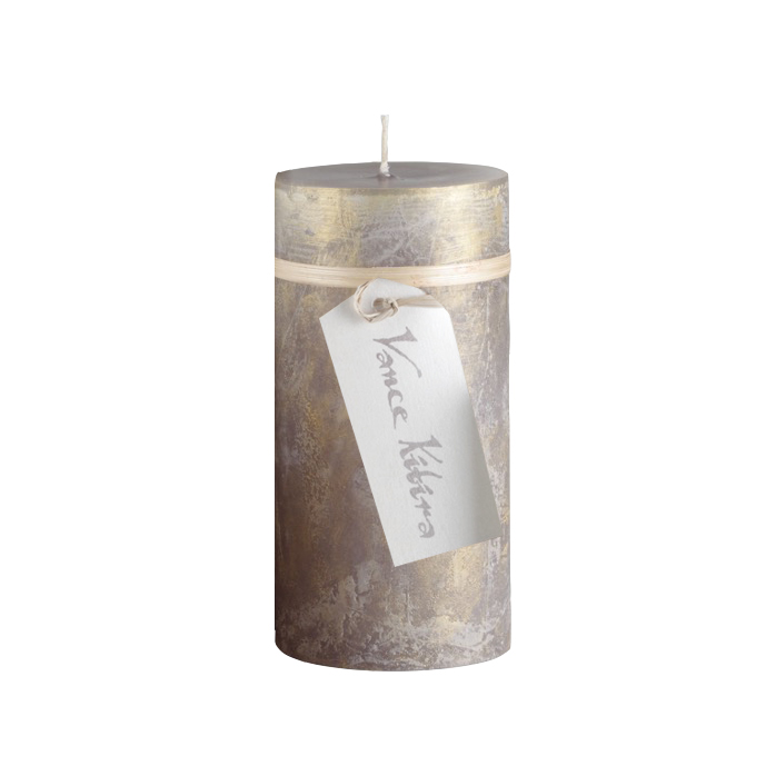 Ritz bloklys, Grey/Gold 7x15cm Enkelvis