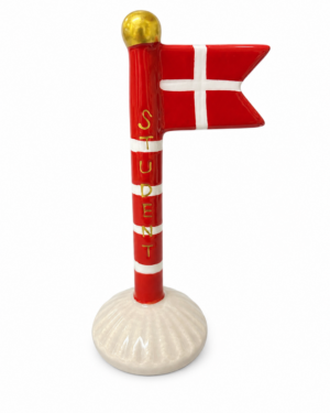 Flag-Speedtsberg-rød student-14cm
