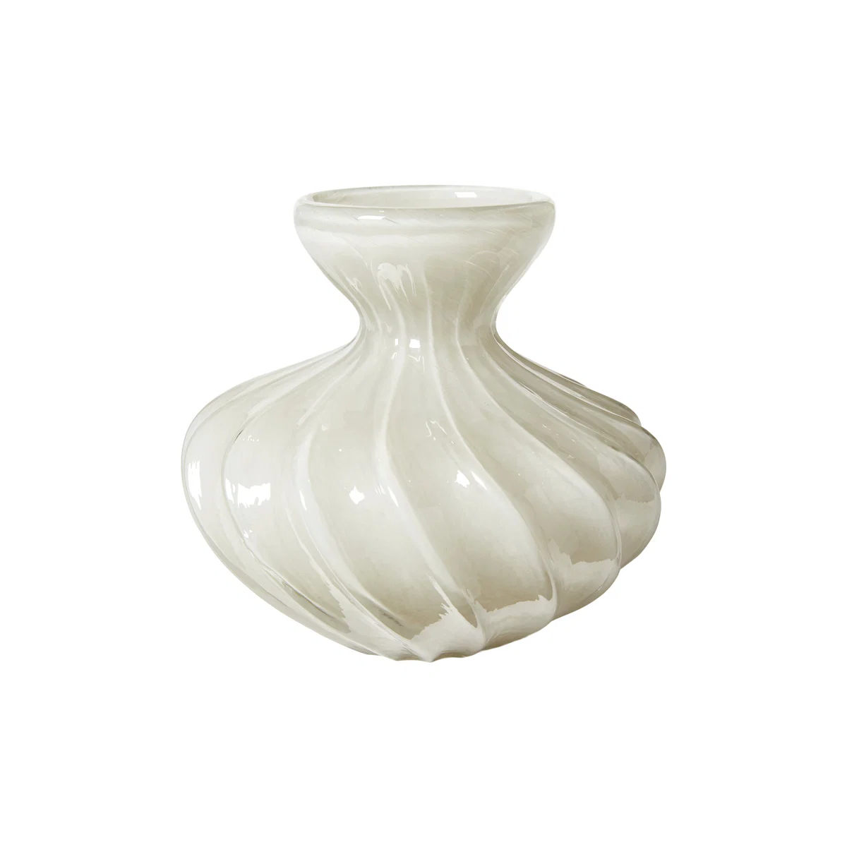 Twisted vase/grey - 18 cm - Billede 2