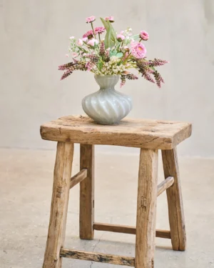 Twisted vase/grey - 18 cm